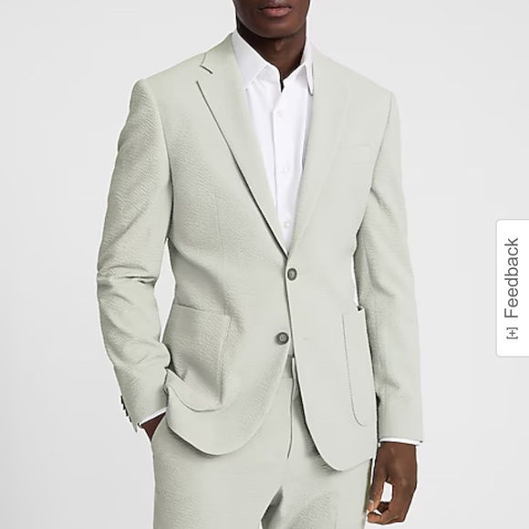 Extra Slim Sage Green Seersucker
Suit Jacket - Picture 1 of 3